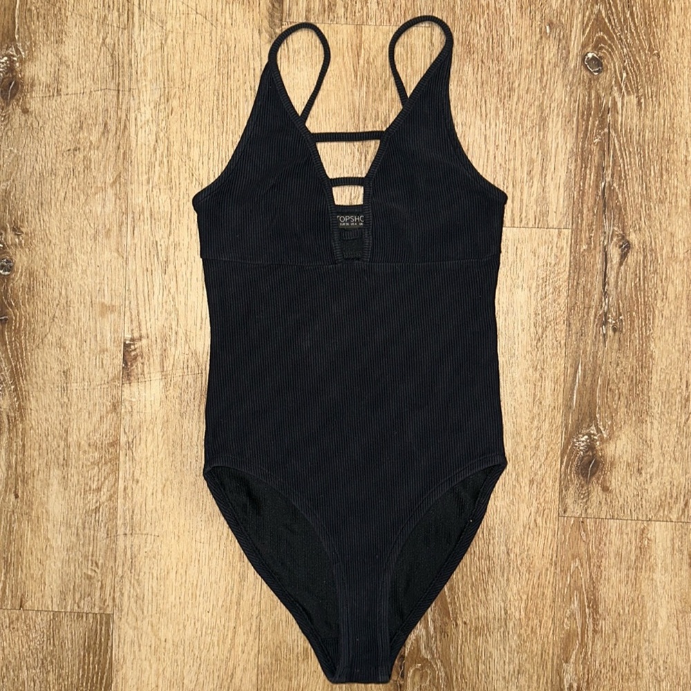 Black Topshop Bodysuit SZ 4